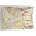 thumbnail image 1 of Pastel Pillow Sham Retro Pattern with Polka Dots Overlapping Ring Shapes Squares Colorful Funky Print, Decorative Standard Queen Size Printed Pillowcase, 30 X 20 Inches, Multicolor, by Ambesonne, 1 of 2
