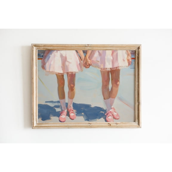 Pastel Pink Girly Room Balletcore Aesthetic Decoration, Unframed Paper Poster 8x10in