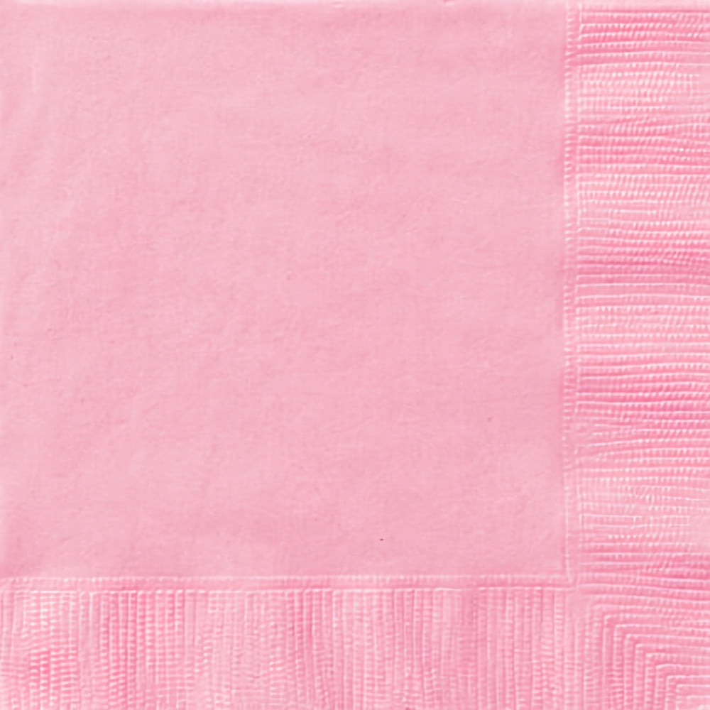 Unique Industries Pastel Pink Lunch Napkins - Walmart.com