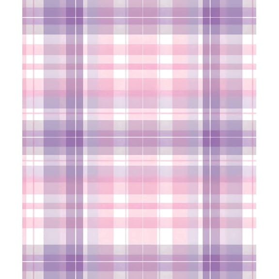 Pastel Plaid Edible Image Cake Topper, by TNCT. (2 Count 5" Rounds)