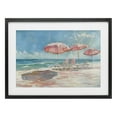 thumbnail image 1 of Stupell Industries Pastel Pink Watercolor Beach Black Framed Print Under Glass, design by LSR Design Studio, 17 x 23, 1 of 10