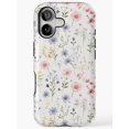 Pastal Shell Pastel Pink and Lavender Wildflower Tough Case for Apple iPhone ...