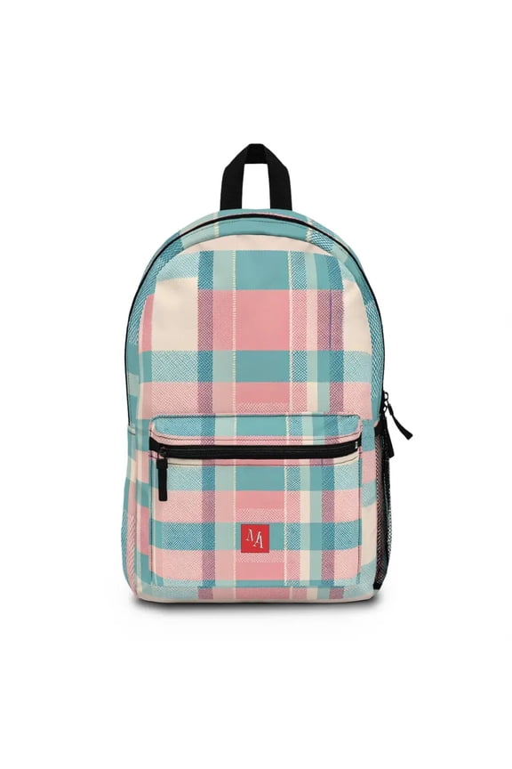 Pastel Plaid Pattern - Backpack