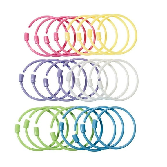 Pastel Pony Bead Bracelets - Craft Supplies - 24 Pieces