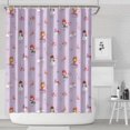 thumbnail image 1 of Pastel Princess Castle Pattern Shower Curtain 84"x72" ,Bathroom Decorative Shower Curtains Set with 12 Hooks,Modern Waterproof Washable Shower Curtain, 1 of 6