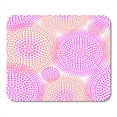 thumbnail image 1 of Pastel Purple Floral Circle Pattern in Pink and Orange Flower Abstract Mousepad Mouse Pad Mouse Mat 9x10 inch, 1 of 3