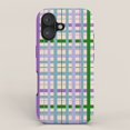 Pastal Shell Pastel Purple, Light Blue, Green and Cream Plaid Tough Case for Apple ...