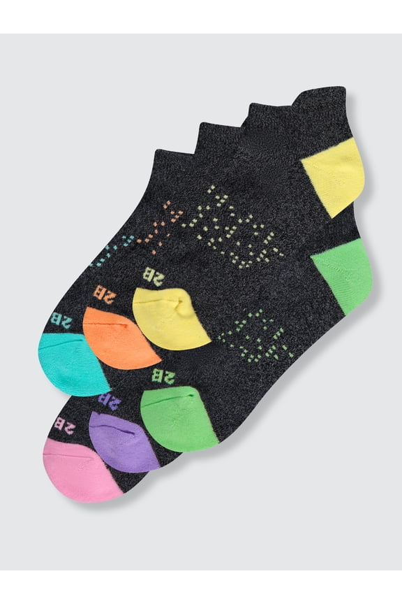 Pastel Rainbow Ankle Sock Bundle (6 Pairs)
