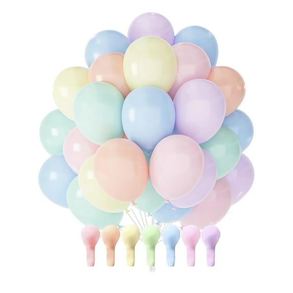 Pastel Rainbow Balloon Arch Kit, 50Pcs Assorted Colorful Party Balloon for Baby Shower, Wedding, Engagements, Birthday, Gender Reveal, Anniversary, Easter Decorations