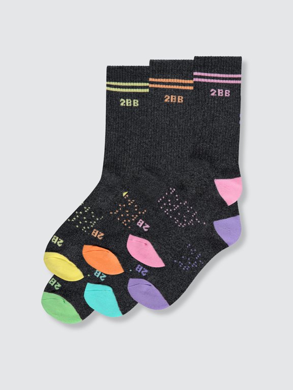 Pastel Rainbow Calf Sock Bundle (6 Pairs)