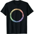 thumbnail image 1 of Pastel Rainbow Circle Subtle Pride LGBT Gay Rights Equality T-Shirt, 1 of 4