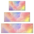 thumbnail image 1 of Pastel Rainbow Clouds Kitchen Rugs Sets Of 3,Kitchen Runner Rugs Non Skid Washable,Decorative Kitchen Floor Mats for Kitchen,Sink,Laundry,17"x30"+ 17"x47" + 17"x59", 1 of 6