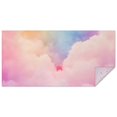 thumbnail image 1 of Pastel Rainbow Clouds Rectangle Tablecloth 60"x120",Waterproof Polyester Rectangle Table Cloth, Wipeable Spillproof Polyester Tablecloth for Dining, Camping, Indoor and Outdoor, 1 of 6
