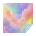 thumbnail image 1 of Pastel Rainbow Clouds Square Tablecloth,Waterproof Square Table Cover,Wipeable Spillproof Washable Table Cover for Home Kitchen Party Decor 42"X42"(107x107cm), 1 of 6