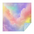 thumbnail image 1 of Pastel Rainbow Clouds Square Tablecloth,Waterproof Square Table Cover,Wipeable Spillproof Washable Table Cover for Home Kitchen Party Decor 60"x60"(152x152cm), 1 of 6