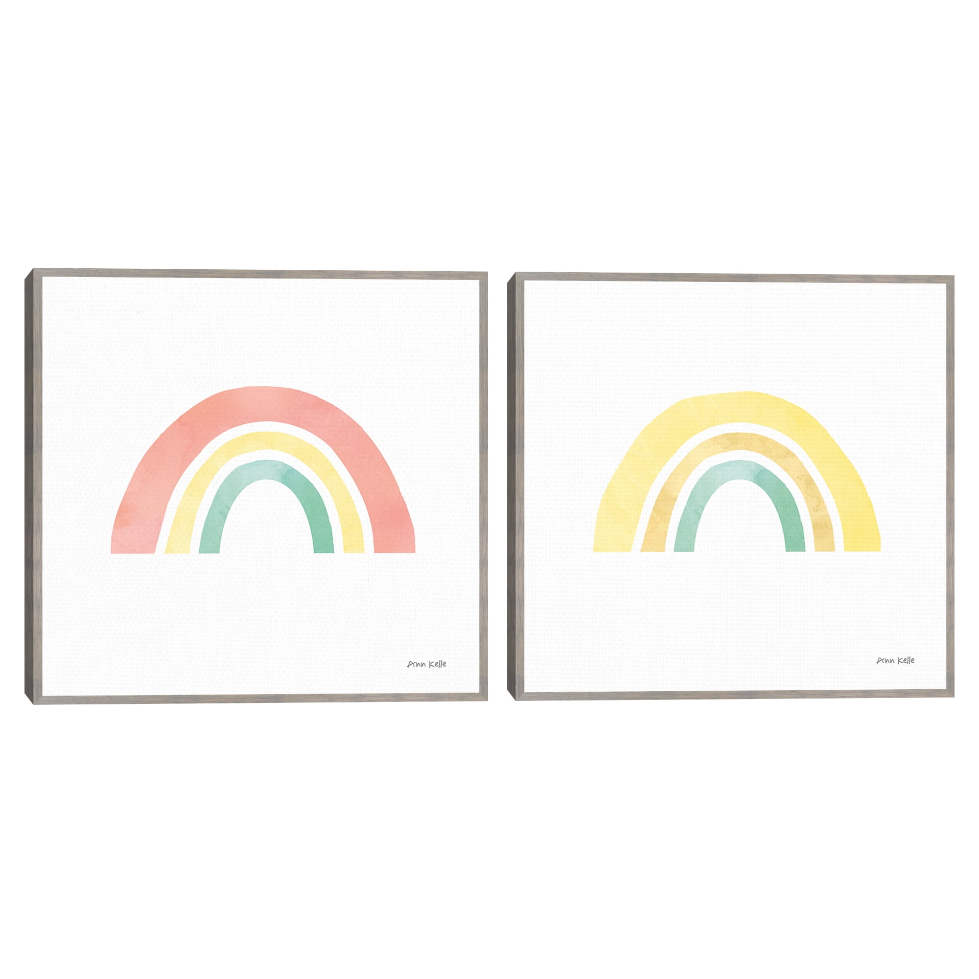 Pastel Rainbow I and II by Ann Kelle ...