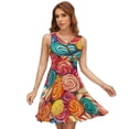 thumbnail image 1 of Pastel Rainbow Lollipop Sundress Sleeveless Dress Summer Women Clothes Dress for Women Dresses, 1 of 7