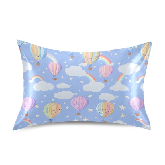Pastel Rainbow Sky Pillowcase Standard Size Luxury Silky Soft Wrinkle Resistant Envelope Closure 20x26in