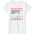thumbnail image 1 of Pastel Retro Palm Tree, Palm Tree Beach T-Shirt, 1 of 3