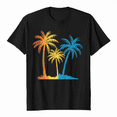thumbnail image 1 of Pastel Retro Palm Tree, Palm Tree Beach T-Shirt, 1 of 5