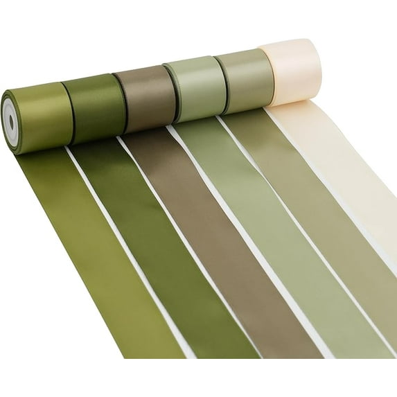 Pastel Ribbon 1.5 Inch Pastel Rainbow Satin Ribbon Easter's Day Ribbon 6 Rolls Pastel Colored Ribbon Garland Multicolor Ribbon for Baby Shower Crafts Birthday Party Wedding - 30Yards