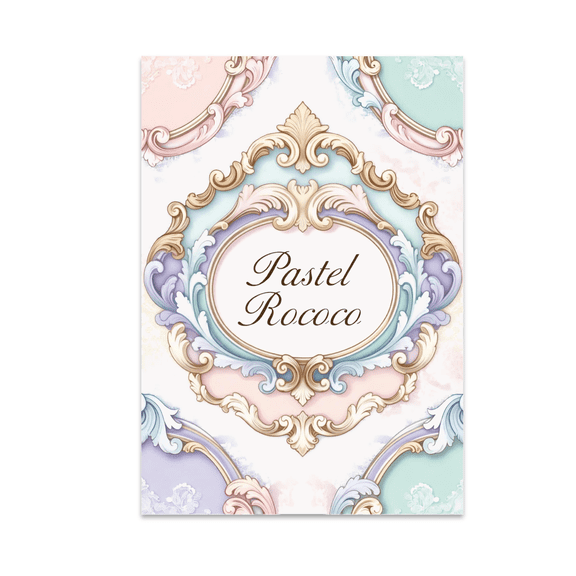 Pastel Rococo Art Print - Home Decor Enthusiast - 13x19 Poster Print