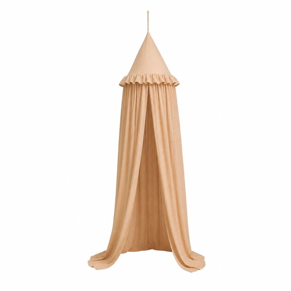 Pastel Ruffle Bed Canopy Mosquito Net Reading Nook Play Tent Decoration