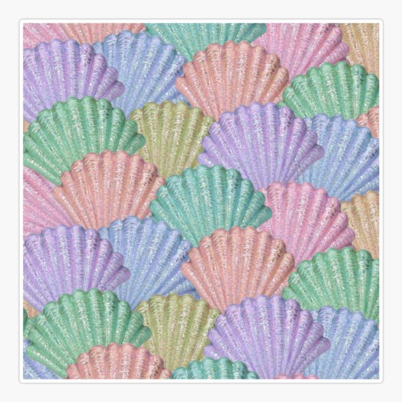 Pastel Shells Sticker