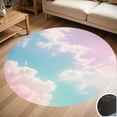 thumbnail image 1 of Pastel Sky Clouds Art Round Carpet Living Room Bedroom Home Decoration Coffee Table Mat Lounge Rug Chair Mats, 1 of 5