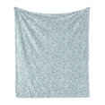 thumbnail image 1 of Pastel Soft Flannel Fleece Throw Blanket, Rhythmic Bubbles in Muted Tones, Cozy Plush for Indoor and Outdoor Use, 50" x 60", Cadet Blue Blush, by Ambesonne, 1 of 5