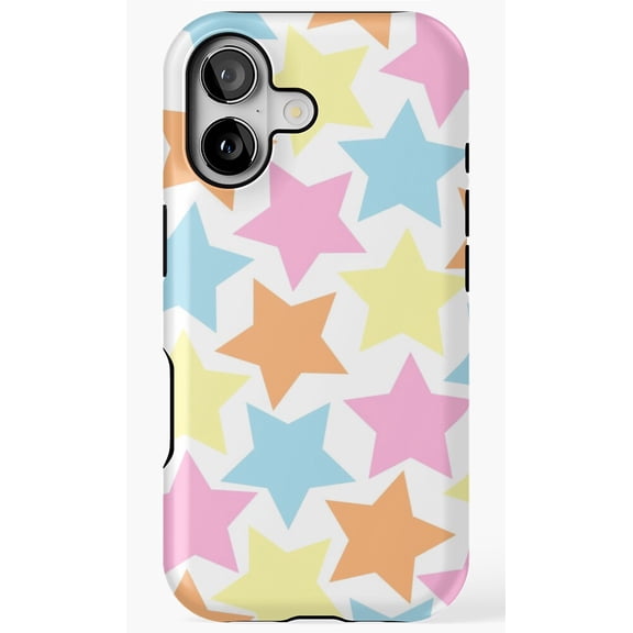 Pastel Stars Celestial Graphic Art Phone Case for iPhone 11 12 13 14 15 16 17 Pro Max
