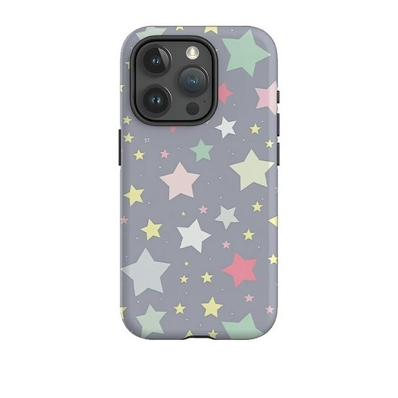 Pastel Stars Cute Celestial Sky Phone Case for iPhone 16 15 14 13 12 11 Pro Max