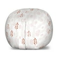 thumbnail image 1 of Pastel Storage Toy Bag Chair, Soft Colored Pattern of Modern Design Hatches and Botanical Leaves Art, Stuffed Animal Organizer Washable Bag, Large Size, Blush Rust and White, by Ambesonne, 1 of 3