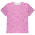 thumbnail image 1 of Pastel Strawberry Sprinkles All Over Youth T Shirt Light Pink YMD, 1 of 2