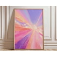 thumbnail image 1 of Pastel Sunburst Pink Purple Orange Rays Wall Art Print, Unframed Paper Poster 16x20in, 1 of 4