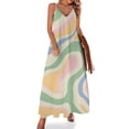 thumbnail image 1 of Pastel Swirls Abstract Design Art Sleeveless Dress Loose Women's Dress Dresses Luxury Evening Dresses, 1 of 9