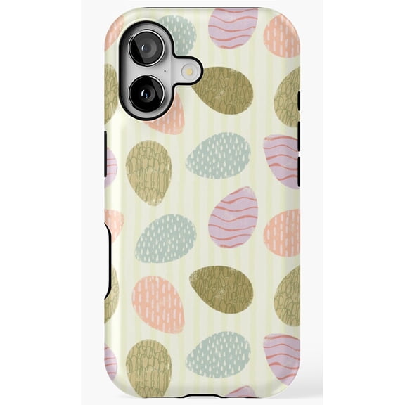 Pastel Textured Easter Egg Retro Design Phone Case for iPhone 11 12 13 14 15 16 17 Pro Max