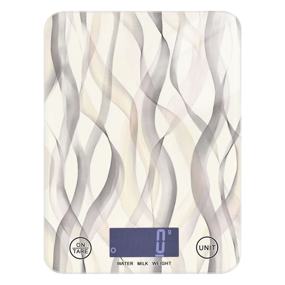 Pastel Thin Lines Food Scale Digital Kitchen Scale Waterproof Grams Ounces lbs for For Baking and Cooking