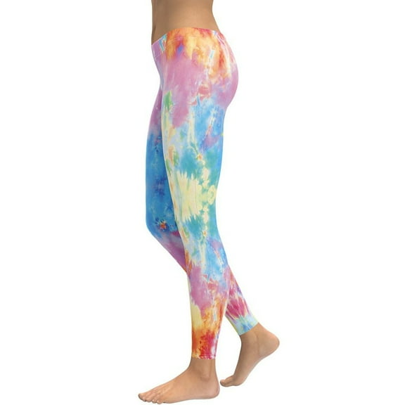 Pastel Tie Dye Leggings Size: XS for Women | FIERCEPULSE