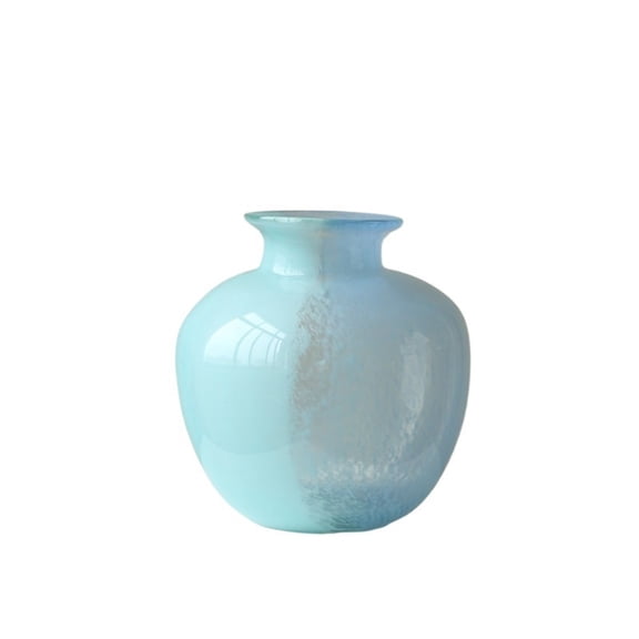 Pastel - Toned Glass Vase with Speckled Texture - Nordic Home Decor