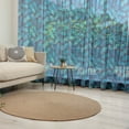thumbnail image 1 of Pastel Tulle Curtains with Rod Pocket, Tropical Hawaiian Pineapple in Blue Shades Hipster Exotic Summer Fantasy, Sheer Drape for Wedding Party 2 Panels, 7 Sizes, Dark Blue Pale Blue, by Ambesonne, 1 of 3