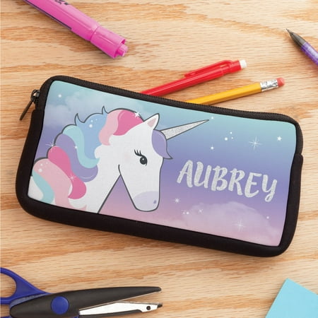 Pastel Unicorn Personalized Pencil Case