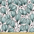 thumbnail image 1 of Ambesonne Pastel Fabric by the Yard Upholstery, Soft Tones Romantic Flower, 5 Yards, Rose and Cadet Blue, 1 of 5