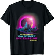Pastel Vaporwave Total Solar Eclipse Apr 8 2024 Birthday T-Shirt