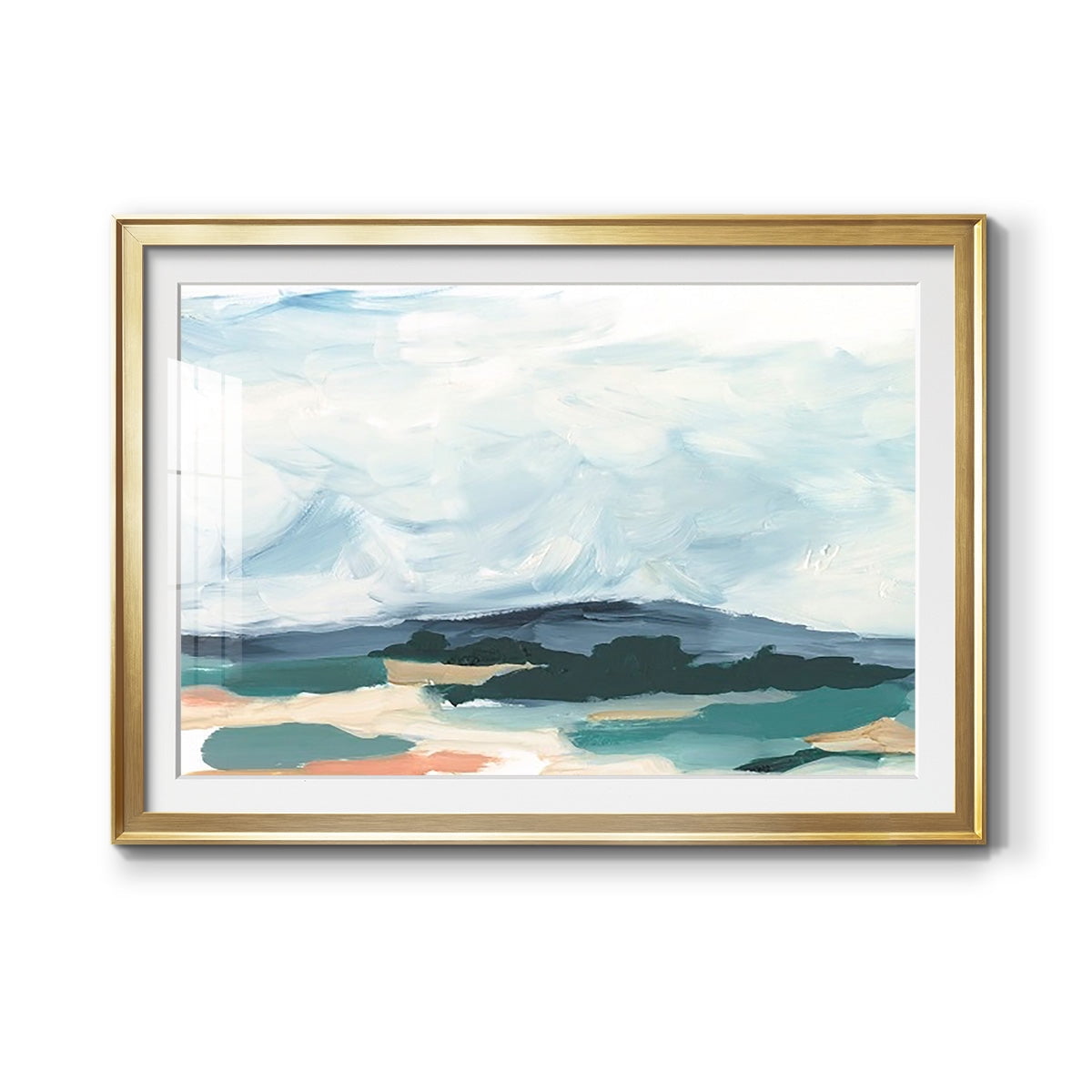 Pastel Vista I Premium Framed Print - Ready to Hang