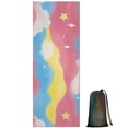 thumbnail image 1 of Pastel Wave Star Pattern Hot Yoga Mat Towel Non Slip for Hot Yoga - Quick-Drying Yoga Mat Cover with 4 Corner Pockets with Travel Bag - Hot Yoga Towel Non Slip Grip Moisture Wicking Sweat 70"x26", 1 of 6