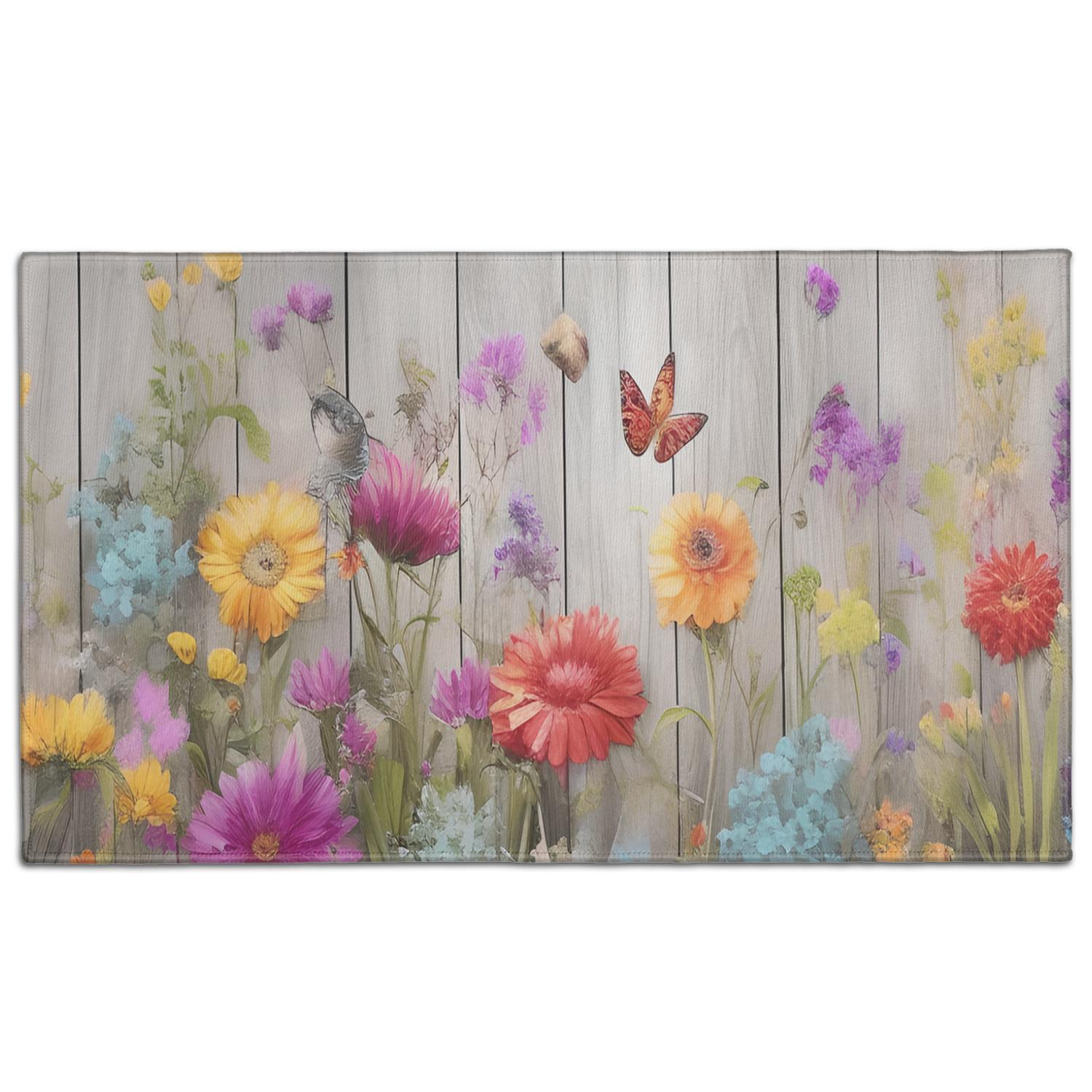 Pastel Wildflowers Classic Design Gentle Floral Violet Pink