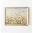 thumbnail image 1 of Pastel Wildflowers Field Print, Vintage Floral Landscape Painting, Farm Cottage Flowers Artwork, Wall Art, Modern Wall Decor, 12x18 UNFRAMED, 1 of 2