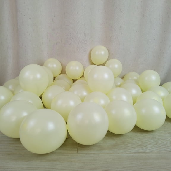 Pastel Yellow Balloons 5 inch 100 pcs for Birthday Wedding Engagement Anniversary ChristmasParty Decorations