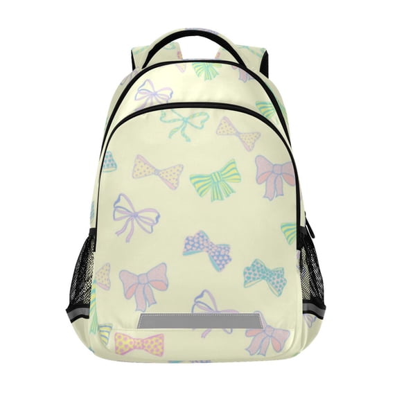 Pastel bows seamless pattern Backpack Bookbag Laptop Purse Casual Daypack for Teen Women Men College Travel